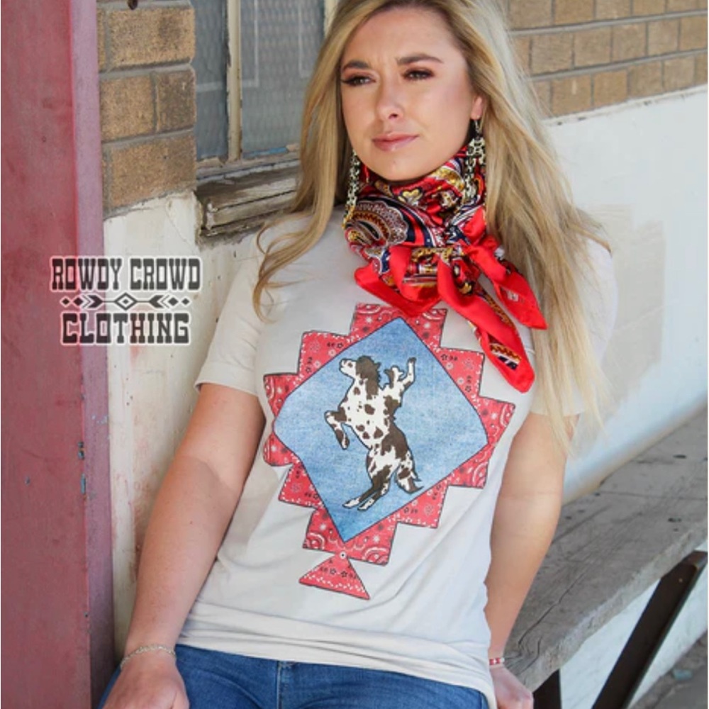 ❤️🐮💙Rowdy Crowd Western Tee💙🐮❤️